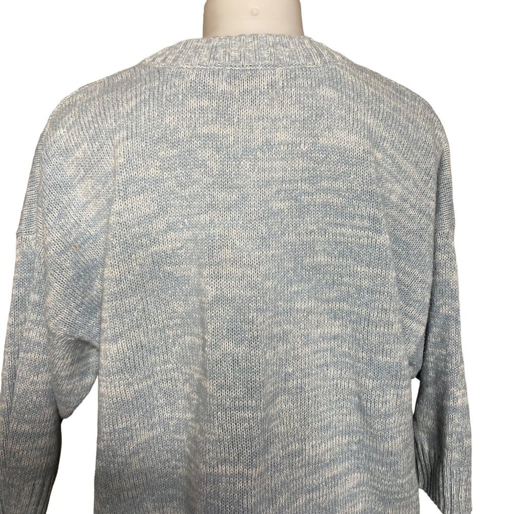 Vintage Venezia Light Blue Half Sleeve Sweater Size 2X - Picture 8 of 9